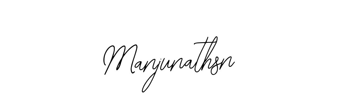 Use a signature maker to create a handwritten signature online. With this signature software, you can design (Bearetta-2O07w) your own signature for name Manjunathsn. Manjunathsn signature style 12 images and pictures png