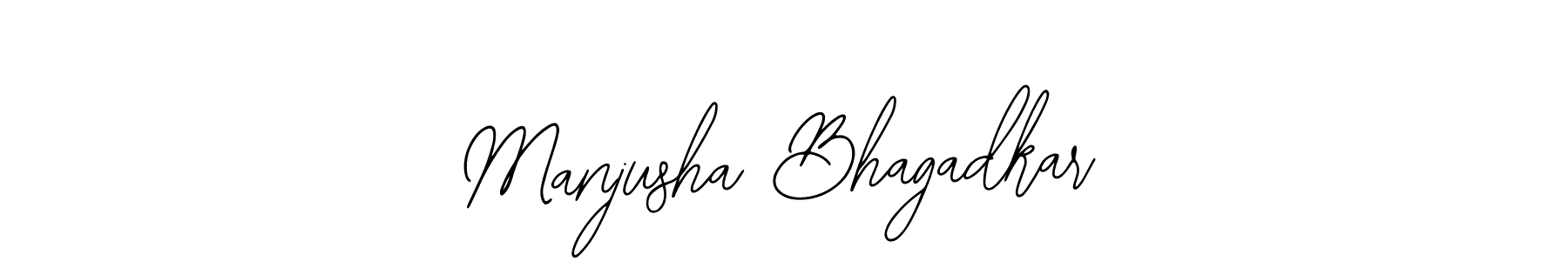 Make a beautiful signature design for name Manjusha Bhagadkar. Use this online signature maker to create a handwritten signature for free. Manjusha Bhagadkar signature style 12 images and pictures png