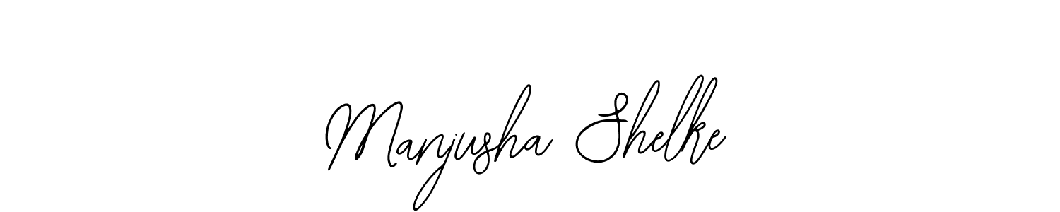 The best way (Bearetta-2O07w) to make a short signature is to pick only two or three words in your name. The name Manjusha Shelke include a total of six letters. For converting this name. Manjusha Shelke signature style 12 images and pictures png