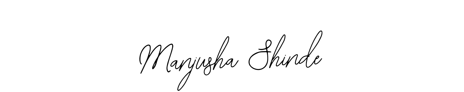 Also we have Manjusha Shinde name is the best signature style. Create professional handwritten signature collection using Bearetta-2O07w autograph style. Manjusha Shinde signature style 12 images and pictures png