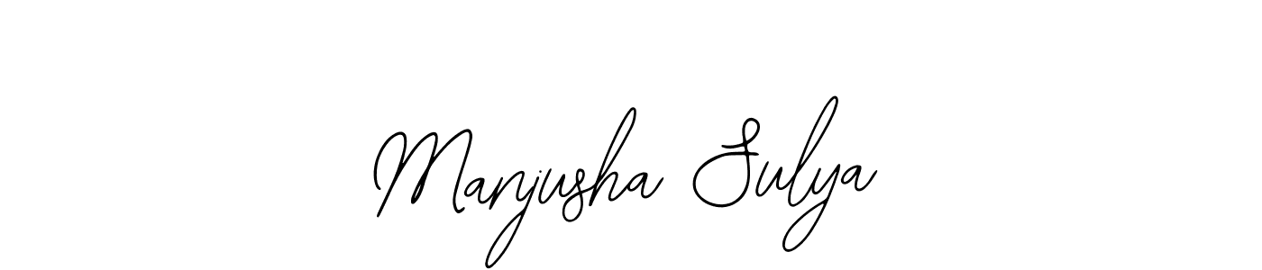 Make a beautiful signature design for name Manjusha Sulya. Use this online signature maker to create a handwritten signature for free. Manjusha Sulya signature style 12 images and pictures png