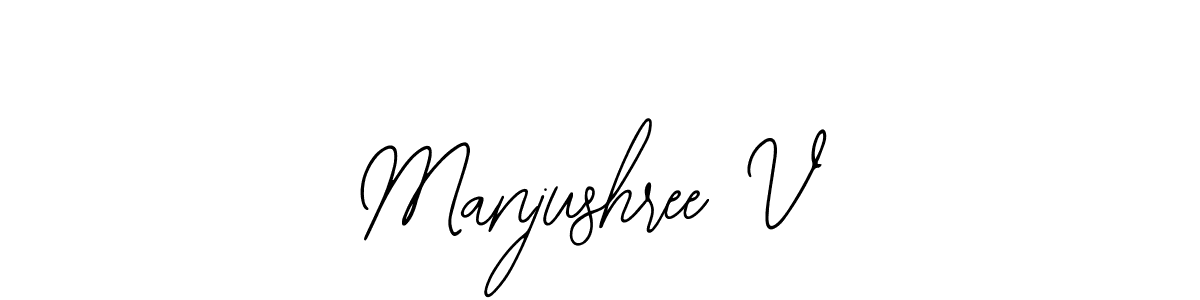 You can use this online signature creator to create a handwritten signature for the name Manjushree V. This is the best online autograph maker. Manjushree V signature style 12 images and pictures png