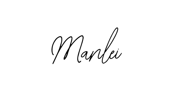 How to make Manlei name signature. Use Bearetta-2O07w style for creating short signs online. This is the latest handwritten sign. Manlei signature style 12 images and pictures png