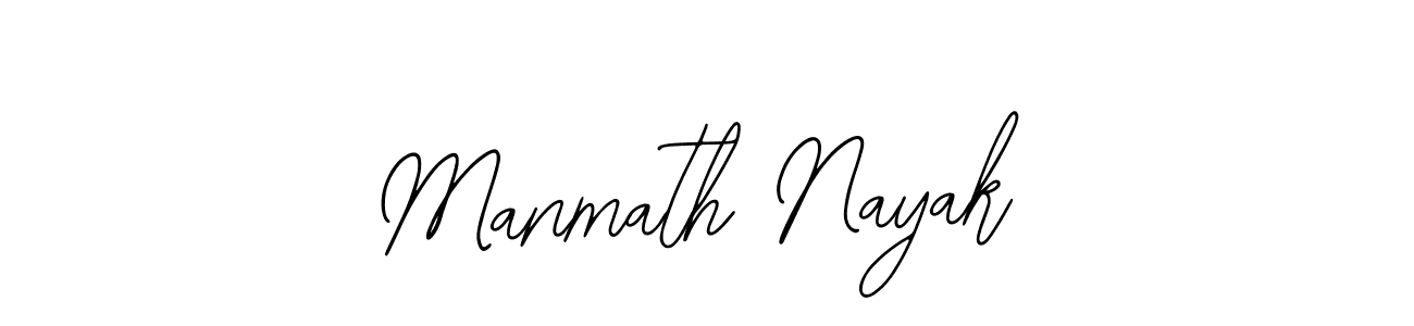 How to make Manmath Nayak name signature. Use Bearetta-2O07w style for creating short signs online. This is the latest handwritten sign. Manmath Nayak signature style 12 images and pictures png