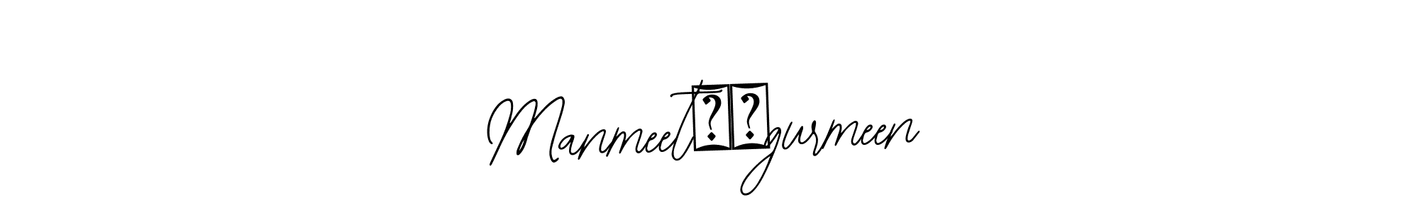 Manmeet❤️gurmeen stylish signature style. Best Handwritten Sign (Bearetta-2O07w) for my name. Handwritten Signature Collection Ideas for my name Manmeet❤️gurmeen. Manmeet❤️gurmeen signature style 12 images and pictures png