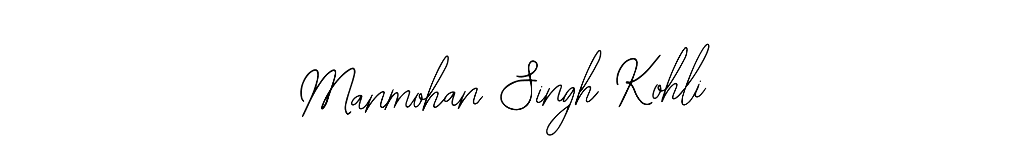 Use a signature maker to create a handwritten signature online. With this signature software, you can design (Bearetta-2O07w) your own signature for name Manmohan Singh Kohli. Manmohan Singh Kohli signature style 12 images and pictures png