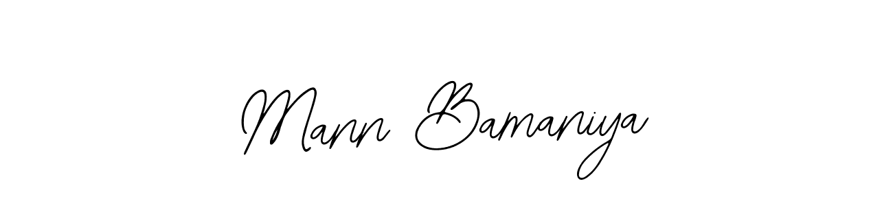 Similarly Bearetta-2O07w is the best handwritten signature design. Signature creator online .You can use it as an online autograph creator for name Mann Bamaniya. Mann Bamaniya signature style 12 images and pictures png
