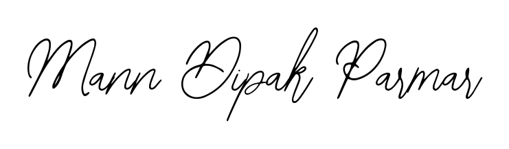 The Bearetta-2O07w font transforms the name Mann Dipak Parmar into an executive sign with sharp precision and distinguished character. Mann Dipak Parmar signature style 12 images and pictures png