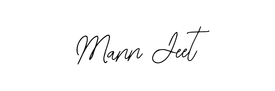 Also we have Mann Jeet name is the best signature style. Create professional handwritten signature collection using Bearetta-2O07w autograph style. Mann Jeet signature style 12 images and pictures png