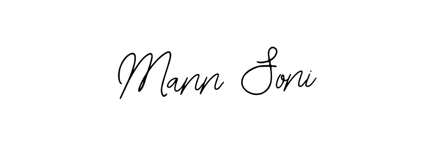 Also You can easily find your signature by using the search form. We will create Mann Soni name handwritten signature images for you free of cost using Bearetta-2O07w sign style. Mann Soni signature style 12 images and pictures png