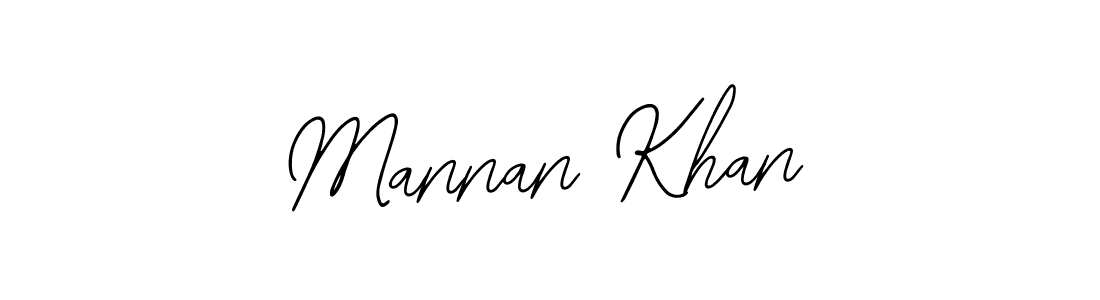 You should practise on your own different ways (Bearetta-2O07w) to write your name (Mannan Khan) in signature. don't let someone else do it for you. Mannan Khan signature style 12 images and pictures png