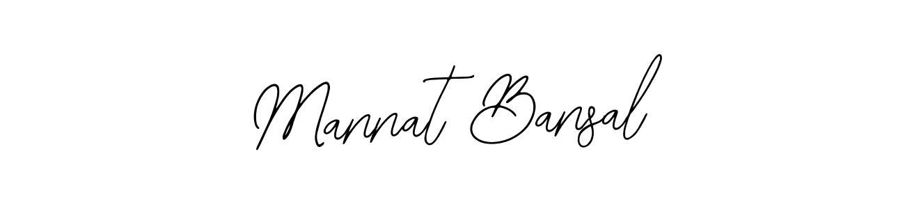 Mannat Bansal stylish signature style. Best Handwritten Sign (Bearetta-2O07w) for my name. Handwritten Signature Collection Ideas for my name Mannat Bansal. Mannat Bansal signature style 12 images and pictures png