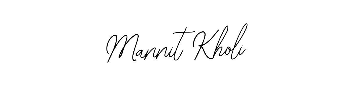 Similarly Bearetta-2O07w is the best handwritten signature design. Signature creator online .You can use it as an online autograph creator for name Mannit Kholi. Mannit Kholi signature style 12 images and pictures png