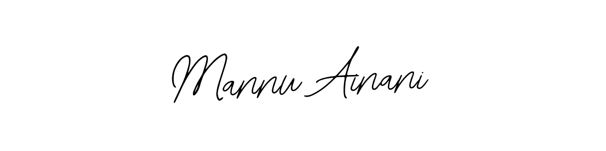 How to make Mannu Ainani signature? Bearetta-2O07w is a professional autograph style. Create handwritten signature for Mannu Ainani name. Mannu Ainani signature style 12 images and pictures png