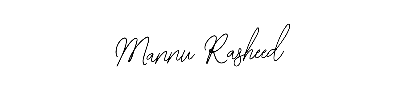 Use a signature maker to create a handwritten signature online. With this signature software, you can design (Bearetta-2O07w) your own signature for name Mannu Rasheed. Mannu Rasheed signature style 12 images and pictures png