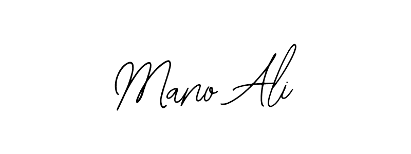 Use a signature maker to create a handwritten signature online. With this signature software, you can design (Bearetta-2O07w) your own signature for name Mano Ali. Mano Ali signature style 12 images and pictures png