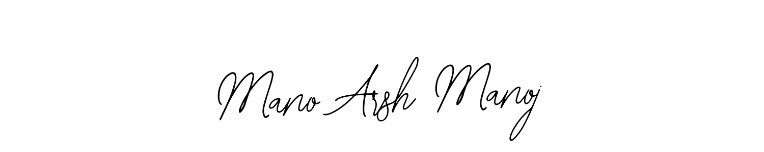 if you are searching for the best signature style for your name Mano Arsh Manoj. so please give up your signature search. here we have designed multiple signature styles  using Bearetta-2O07w. Mano Arsh Manoj signature style 12 images and pictures png