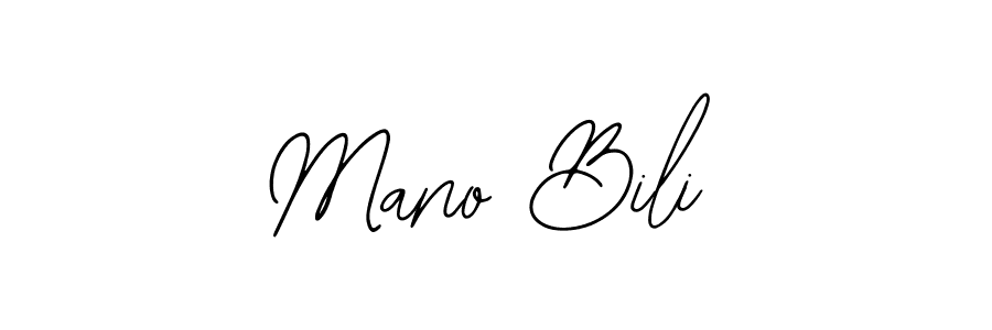 if you are searching for the best signature style for your name Mano Bili. so please give up your signature search. here we have designed multiple signature styles  using Bearetta-2O07w. Mano Bili signature style 12 images and pictures png