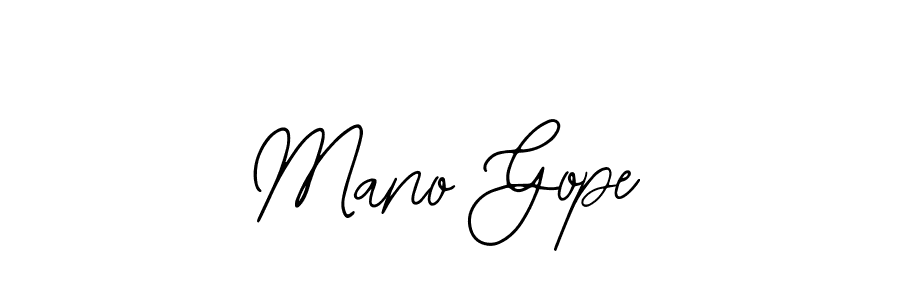 How to Draw Mano Gope signature style? Bearetta-2O07w is a latest design signature styles for name Mano Gope. Mano Gope signature style 12 images and pictures png