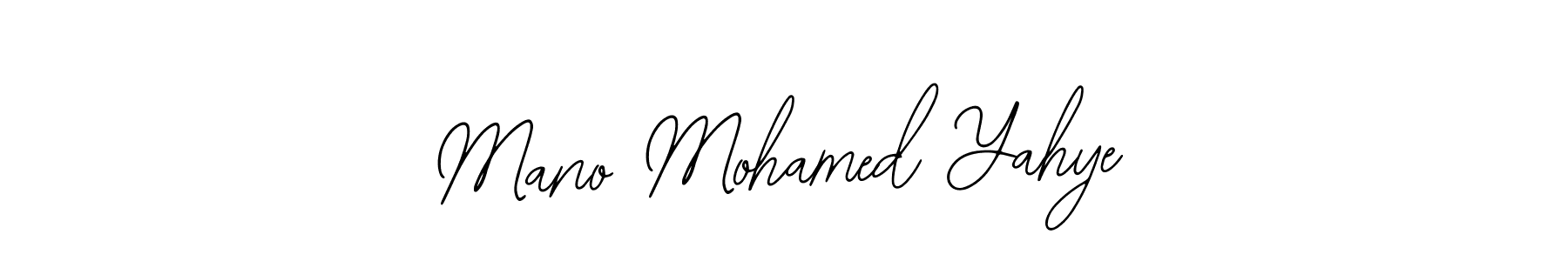 Create a beautiful signature design for name Mano Mohamed Yahye. With this signature (Bearetta-2O07w) fonts, you can make a handwritten signature for free. Mano Mohamed Yahye signature style 12 images and pictures png