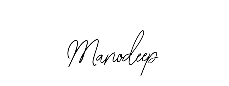 How to make Manodeep name signature. Use Bearetta-2O07w style for creating short signs online. This is the latest handwritten sign. Manodeep signature style 12 images and pictures png