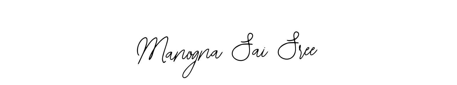 Similarly Bearetta-2O07w is the best handwritten signature design. Signature creator online .You can use it as an online autograph creator for name Manogna Sai Sree. Manogna Sai Sree signature style 12 images and pictures png