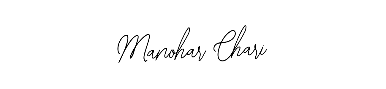 You should practise on your own different ways (Bearetta-2O07w) to write your name (Manohar Chari) in signature. don't let someone else do it for you. Manohar Chari signature style 12 images and pictures png