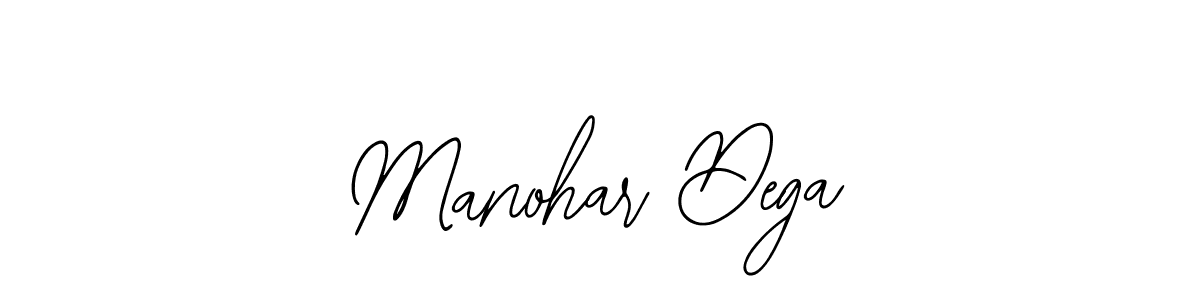 How to make Manohar Dega name signature. Use Bearetta-2O07w style for creating short signs online. This is the latest handwritten sign. Manohar Dega signature style 12 images and pictures png