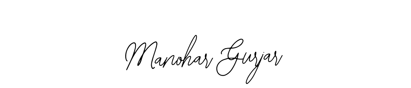 Also we have Manohar Gurjar name is the best signature style. Create professional handwritten signature collection using Bearetta-2O07w autograph style. Manohar Gurjar signature style 12 images and pictures png