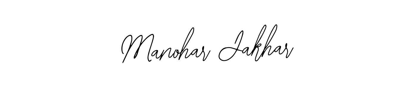 Use a signature maker to create a handwritten signature online. With this signature software, you can design (Bearetta-2O07w) your own signature for name Manohar Jakhar. Manohar Jakhar signature style 12 images and pictures png