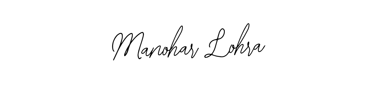 Design your own signature with our free online signature maker. With this signature software, you can create a handwritten (Bearetta-2O07w) signature for name Manohar Lohra. Manohar Lohra signature style 12 images and pictures png