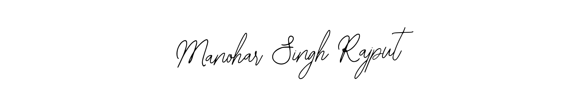 Also we have Manohar Singh Rajput name is the best signature style. Create professional handwritten signature collection using Bearetta-2O07w autograph style. Manohar Singh Rajput signature style 12 images and pictures png