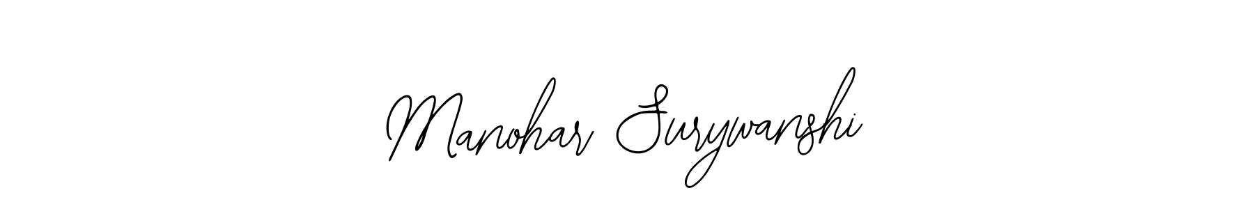 Make a beautiful signature design for name Manohar Surywanshi. With this signature (Bearetta-2O07w) style, you can create a handwritten signature for free. Manohar Surywanshi signature style 12 images and pictures png