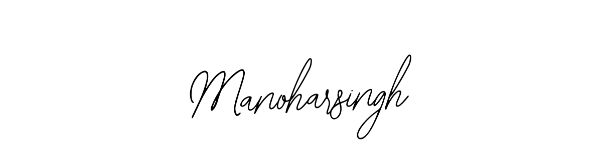The best way (Bearetta-2O07w) to make a short signature is to pick only two or three words in your name. The name Manoharsingh include a total of six letters. For converting this name. Manoharsingh signature style 12 images and pictures png
