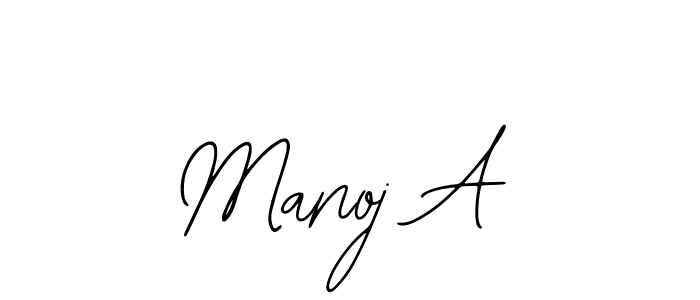 Make a beautiful signature design for name Manoj A. With this signature (Bearetta-2O07w) style, you can create a handwritten signature for free. Manoj A signature style 12 images and pictures png