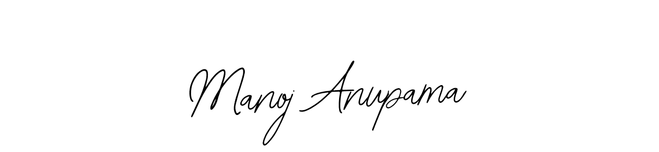 Also we have Manoj Anupama name is the best signature style. Create professional handwritten signature collection using Bearetta-2O07w autograph style. Manoj Anupama signature style 12 images and pictures png