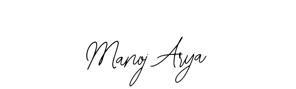 Make a beautiful signature design for name Manoj Arya. With this signature (Bearetta-2O07w) style, you can create a handwritten signature for free. Manoj Arya signature style 12 images and pictures png