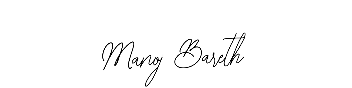 Use a signature maker to create a handwritten signature online. With this signature software, you can design (Bearetta-2O07w) your own signature for name Manoj Bareth. Manoj Bareth signature style 12 images and pictures png