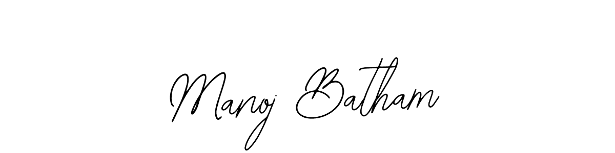 Create a beautiful signature design for name Manoj Batham. With this signature (Bearetta-2O07w) fonts, you can make a handwritten signature for free. Manoj Batham signature style 12 images and pictures png