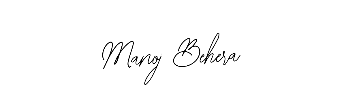 Use a signature maker to create a handwritten signature online. With this signature software, you can design (Bearetta-2O07w) your own signature for name Manoj Behera. Manoj Behera signature style 12 images and pictures png