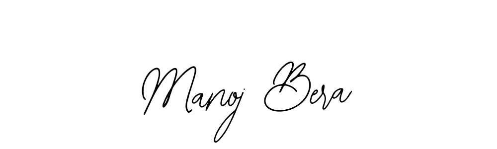 Also we have Manoj Bera name is the best signature style. Create professional handwritten signature collection using Bearetta-2O07w autograph style. Manoj Bera signature style 12 images and pictures png