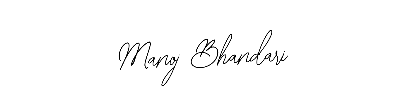 Design your own signature with our free online signature maker. With this signature software, you can create a handwritten (Bearetta-2O07w) signature for name Manoj Bhandari. Manoj Bhandari signature style 12 images and pictures png