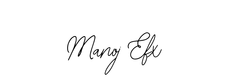 How to make Manoj Efx name signature. Use Bearetta-2O07w style for creating short signs online. This is the latest handwritten sign. Manoj Efx signature style 12 images and pictures png