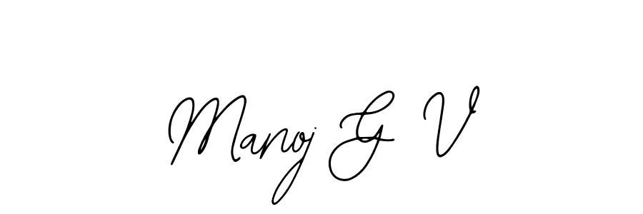 Make a beautiful signature design for name Manoj G V. Use this online signature maker to create a handwritten signature for free. Manoj G V signature style 12 images and pictures png