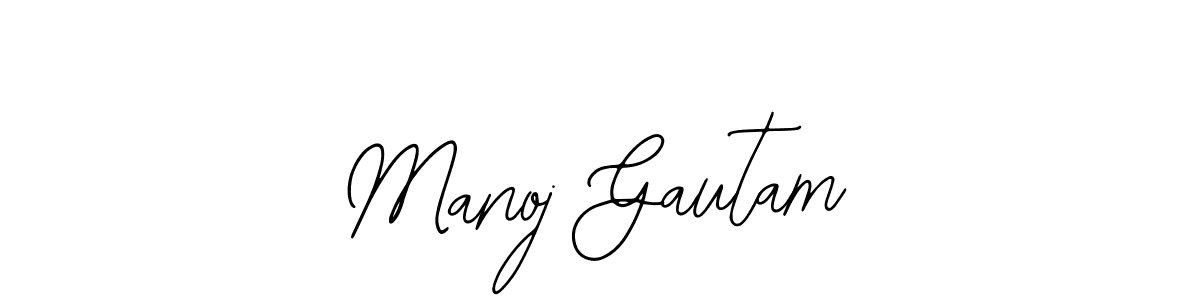 Design your own signature with our free online signature maker. With this signature software, you can create a handwritten (Bearetta-2O07w) signature for name Manoj Gautam. Manoj Gautam signature style 12 images and pictures png