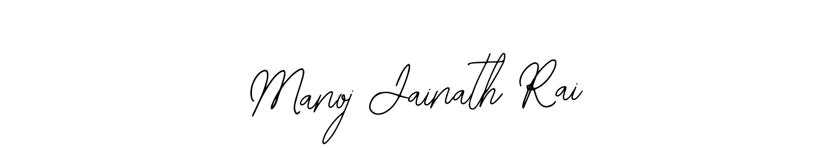 Use a signature maker to create a handwritten signature online. With this signature software, you can design (Bearetta-2O07w) your own signature for name Manoj Jainath Rai. Manoj Jainath Rai signature style 12 images and pictures png