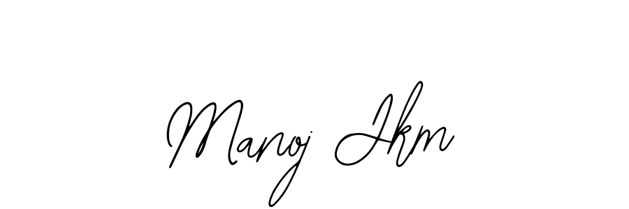 Design your own signature with our free online signature maker. With this signature software, you can create a handwritten (Bearetta-2O07w) signature for name Manoj Jkm. Manoj Jkm signature style 12 images and pictures png