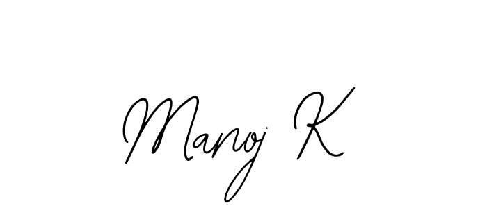 How to Draw Manoj K signature style? Bearetta-2O07w is a latest design signature styles for name Manoj K. Manoj K signature style 12 images and pictures png