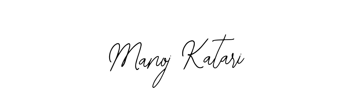 Design your own signature with our free online signature maker. With this signature software, you can create a handwritten (Bearetta-2O07w) signature for name Manoj Katari. Manoj Katari signature style 12 images and pictures png