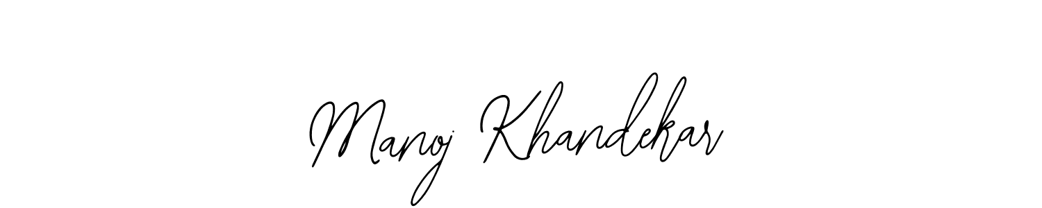 Make a beautiful signature design for name Manoj Khandekar. With this signature (Bearetta-2O07w) style, you can create a handwritten signature for free. Manoj Khandekar signature style 12 images and pictures png